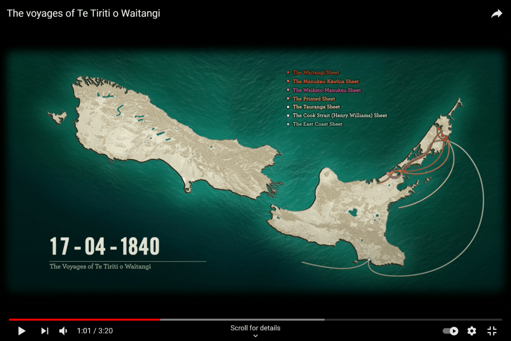 The voyages of Te Tiriti o Waitangi